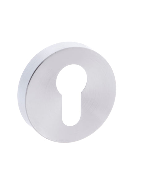 Quality image of CleanTouch Anti-Bac Euro Escutcheons on Minimal Round Rose - Satin Chrome | Sku. ctfmresc | available from Trade Door Handles.