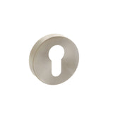 Quality image of Forme Euro Escutcheons on Minimal Round Rose - Satin Nickel | Sku. fmresn | available from Trade Door Handles.