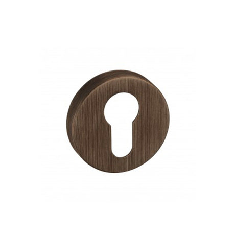 Quality image of Forme Euro Escutcheons on Minimal Round Rose - Urban Bronze | Sku. fmreub | available from Trade Door Handles.