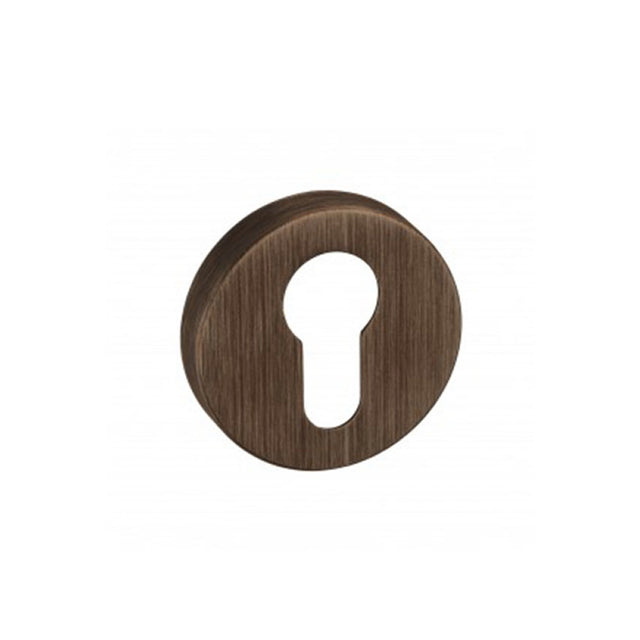 Quality image of Forme Euro Escutcheons on Minimal Round Rose - Urban Bronze | Sku. fmreub | available from Trade Door Handles.