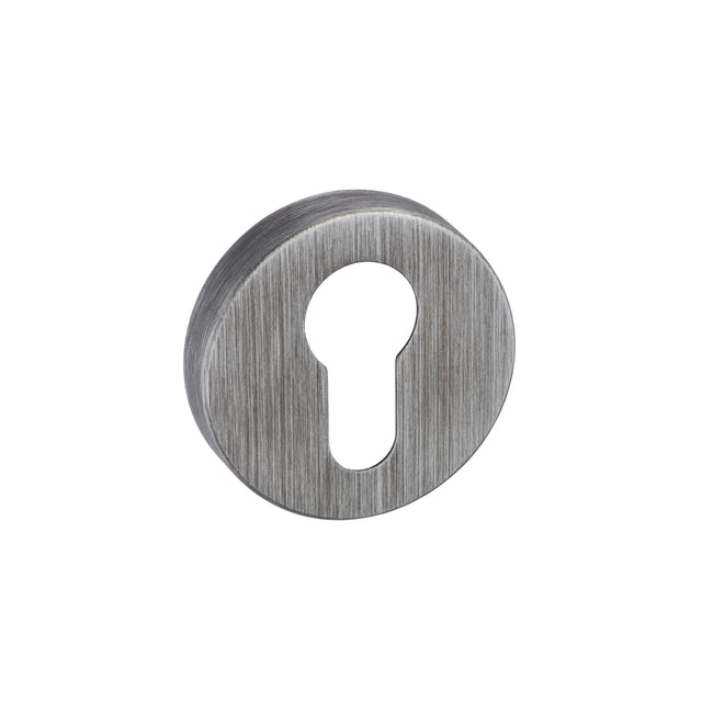 Quality image of Forme Euro Escutcheons on Minimal Round Rose - Urban Graphite | Sku. fmreug | available from Trade Door Handles.