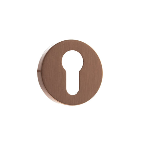 Quality image of Forme Euro Escutcheons on Minimal Round Rose - Urban Satin Copper | Sku. fmreusc | available from Trade Door Handles.
