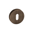 Quality image of Forme Key Escutcheons on Minimal Round Rose - Urban Bronze | Sku. fmrkub | available from Trade Door Handles.