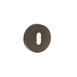 Quality image of Forme Key Escutcheons on Minimal Round Rose - Urban Dark Bronze | Sku. fmrkudb | available from Trade Door Handles.