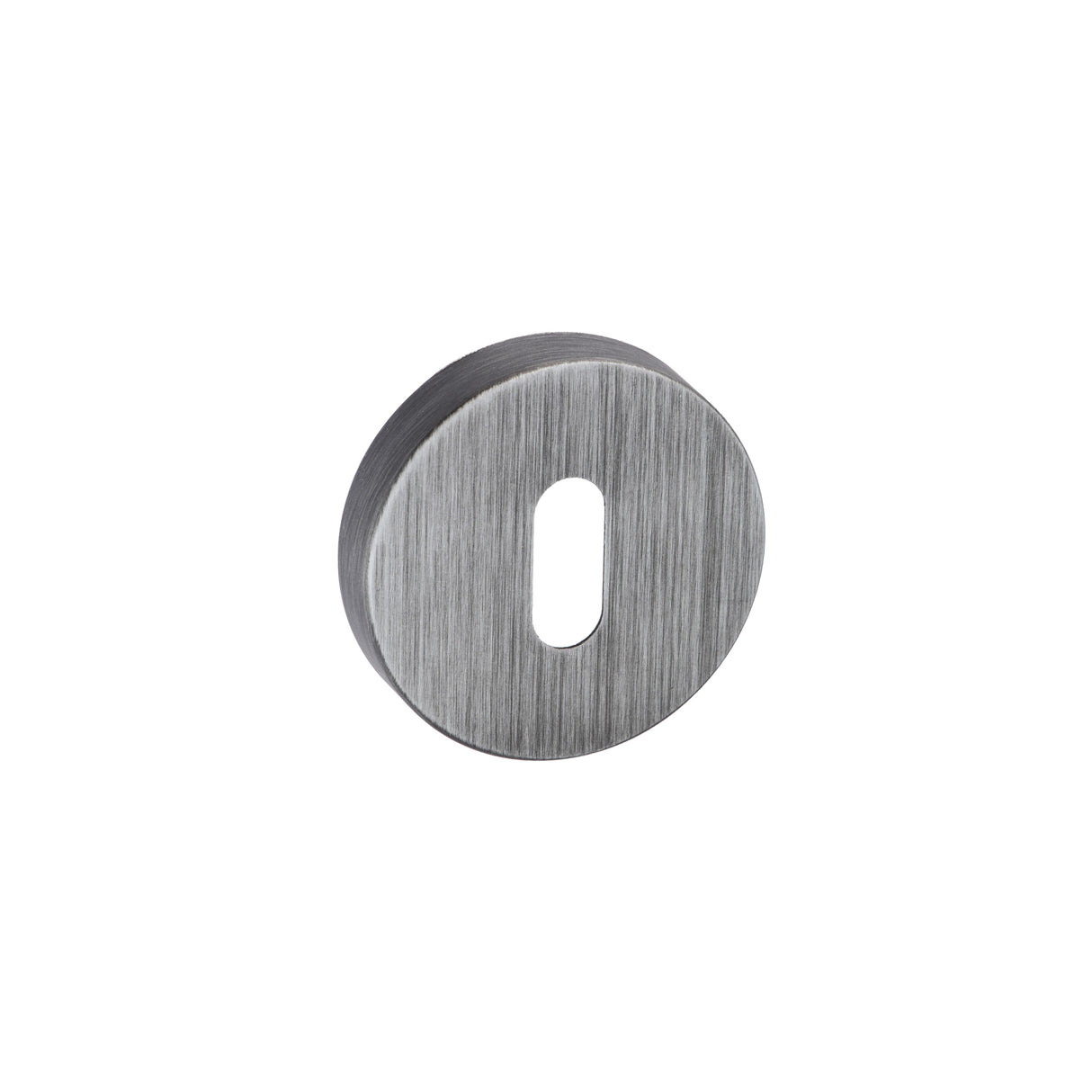 Quality image of Forme Key Escutcheons on Minimal Round Rose - Urban Graphite | Sku. fmrkug | available from Trade Door Handles.