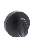 Quality image of CleanTouch Anti-Bac WC Turn and Release on Minimal Round Rose - Matt Black | Sku. ctfmrwcmb | available from Trade Door Handles.