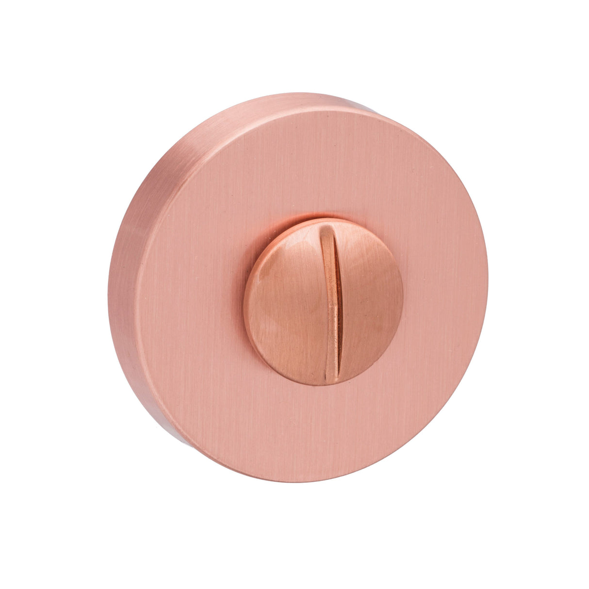 Quality image of Forme WC Turn and Release on Minimal Round Rose - Urban Satin Copper | Sku. fmrwcusc | available from Trade Door Handles.