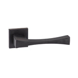Quality image of Forme Artemide Lever Door Handle on Minimal Square Rose - Matt Black | Sku. fms213mb | available from Trade Door Handles.