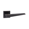 Quality image of Forme Naxos Lever Door Handle on Minimal Square Rose - Matt Black | Sku. fms215mb | available from Trade Door Handles.