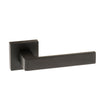 Quality image of Forme Asti Lever Door Handle on Minimal Square Rose - Matt Black | Sku. fms254mb | available from Trade Door Handles.