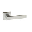 Quality image of Forme Asti Lever Door Handle on Minimal Square Rose - Satin Chrome | Sku. fms254sc | available from Trade Door Handles.