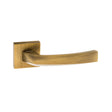 Quality image of Forme Crystal Lever Door Handle on Minimal Square Rose - Yester Bronze | Sku. fms268yb | available from Trade Door Handles.