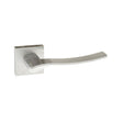 Quality image of Forme Olimpia Lever Door Handle on Minimal Square Rose - Satin Chrome | Sku. fms280sc | available from Trade Door Handles.
