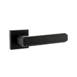 Quality image of Forme Alila Lever Door Handle on Minimal Square Rose - Matt Black | Sku. fms293mb | available from Trade Door Handles.