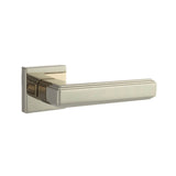 Quality image of Forme Alila Lever Door Handle on Minimal Square Rose - Polished Nickel | Sku. fms293pn | available from Trade Door Handles.