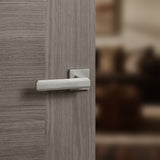 Quality image of Forme Alila Lever Door Handle on Minimal Square Rose - Satin Nickel | Sku. fms293sn | available from Trade Door Handles.