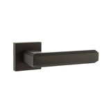 Quality image of Forme Alila Lever Door Handle on Minimal Square Rose - Urban Dark Bronze | Sku. fms293udb | available from Trade Door Handles.
