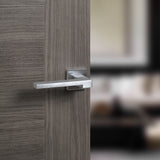 Quality image of Forme Ginevra Lever Door Handle on Minimal Square Rose - Satin Chrome | Sku. fms430sc | available from Trade Door Handles.