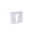 Quality image of Forme Euro Escutcheons on Minimal Square Rose - Polished Chrome | Sku. fmsepc | available from Trade Door Handles.