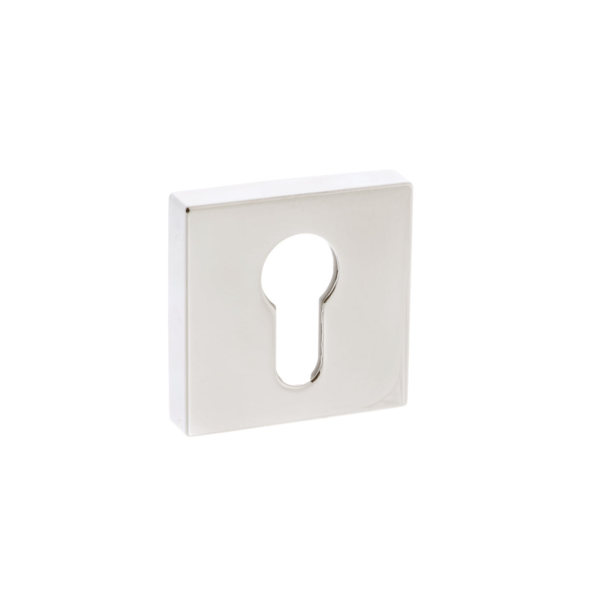 Quality image of Forme Euro Escutcheons on Minimal Square Rose - Polished Nickel | Sku. fmsepn | available from Trade Door Handles.