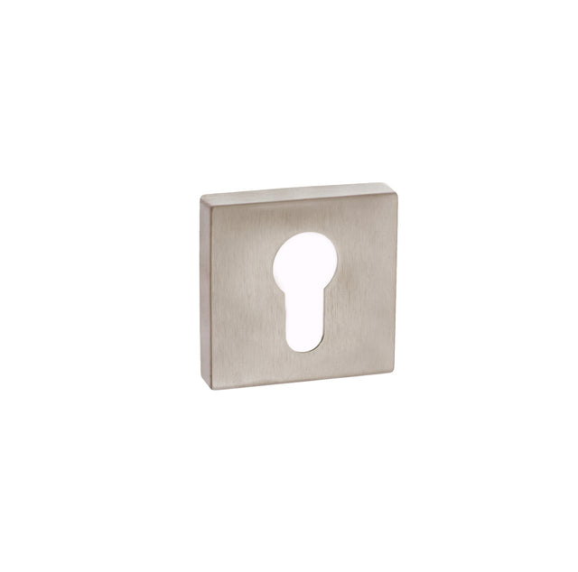 Quality image of Forme Euro Escutcheons on Minimal Square Rose - Satin Nickel | Sku. fmsesn | available from Trade Door Handles.