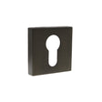 Quality image of Forme Euro Escutcheons on Minimal Square Rose - Urban Dark Bronze | Sku. fmseudb | available from Trade Door Handles.