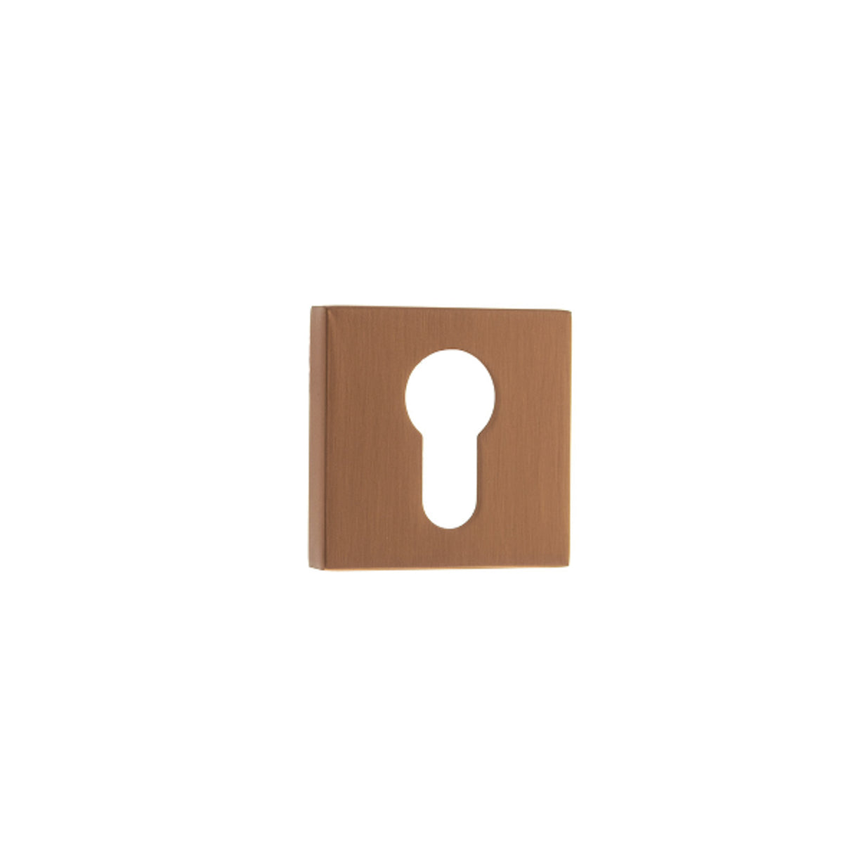 Quality image of Forme Euro Escutcheons on Minimal Square Rose - Urban Satin Copper | Sku. fmseusc | available from Trade Door Handles.