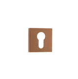 Quality image of Forme Euro Escutcheons on Minimal Square Rose - Urban Satin Copper | Sku. fmseusc | available from Trade Door Handles.