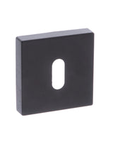 Quality image of Forme Key Escutcheons on Minimal Square Rose - Matt Black | Sku. fmskmb | available from Trade Door Handles.