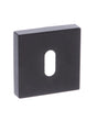 Quality image of Forme Key Escutcheons on Minimal Square Rose - Matt Black | Sku. fmskmb | available from Trade Door Handles.
