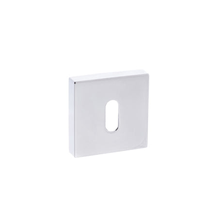Quality image of Forme Key Escutcheons on Minimal Square Rose - Polished Chrome | Sku. fmskpc | available from Trade Door Handles.