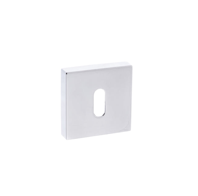 Quality image of Forme Key Escutcheons on Minimal Square Rose - Polished Chrome | Sku. fmskpc | available from Trade Door Handles.