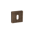 Quality image of Forme Key Escutcheons on Minimal Square Rose - Urban Bronze | Sku. fmskub | available from Trade Door Handles.