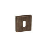 Quality image of Forme Key Escutcheons on Minimal Square Rose - Urban Bronze | Sku. fmskub | available from Trade Door Handles.