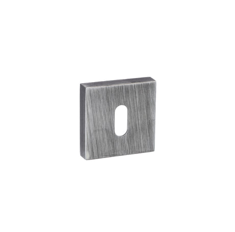 Quality image of Forme Key Escutcheons on Minimal Square Rose - Urban Graphite | Sku. fmskug | available from Trade Door Handles.