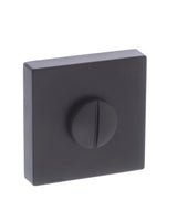 Quality image of CleanTouch Anti-Bac WC Turn and Release on Minimal Square Rose - Matt Black | Sku. ctfmswcmb | available from Trade Door Handles.