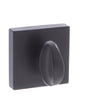 Quality image of CleanTouch Anti-Bac WC Turn and Release on Minimal Square Rose - Matt Black | Sku. ctfmswcmb | available from Trade Door Handles.