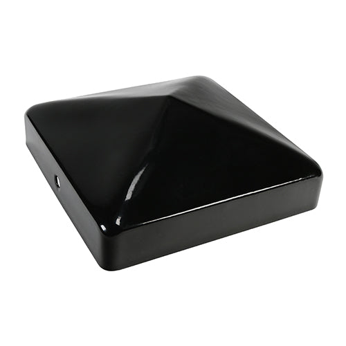 This is an image of Timco - Fence Post Cap - Epoxy Black 50mm FPC50B