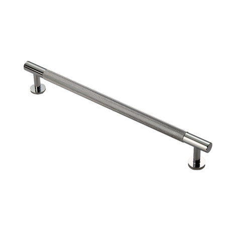 High quality image of FTD - Knurled Pull Handle 224mm c/c - Polished Chrome | Sku. ftd700ecp | Trade Door Handles.