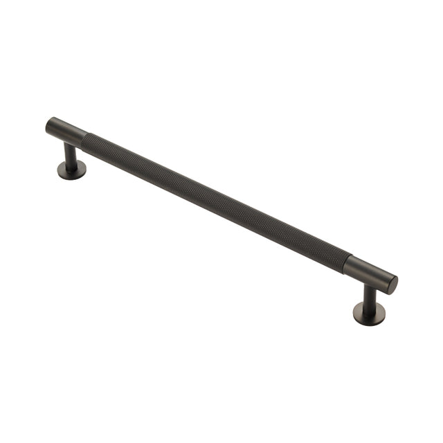 High quality image of FTD - Knurled Pull Handle 224mm c/c - Matt Black | Sku. ftd700emb | Trade Door Handles.