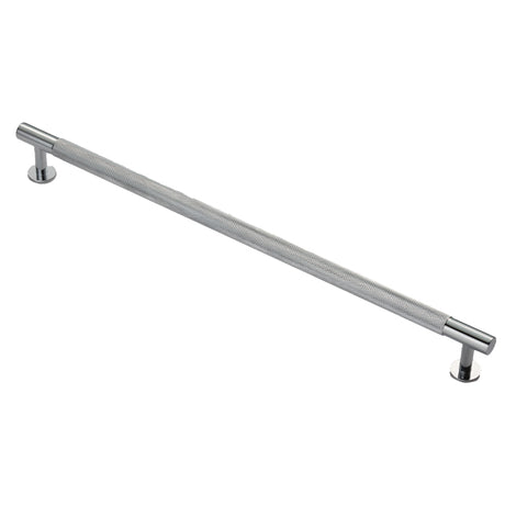 High quality image of FTD - Knurled Pull Handle 320mm c/c - Polished Chrome | Sku. ftd700hcp | Trade Door Handles.