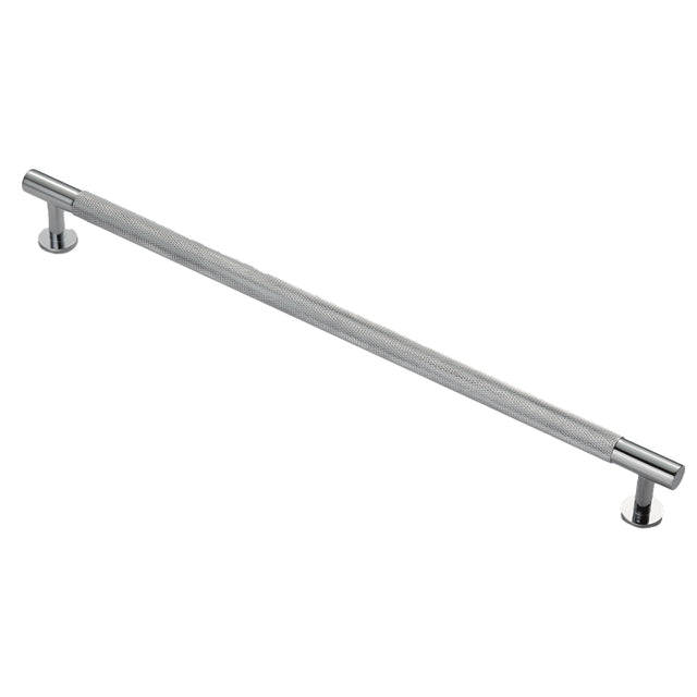 High quality image of FTD - Knurled Pull Handle 320mm c/c - Polished Chrome | Sku. ftd700hcp | Trade Door Handles.