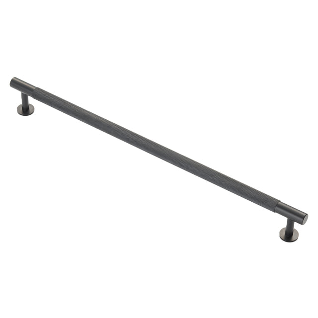 High quality image of FTD - Knurled Pull Handle 320mm c/c - Matt Black | Sku. ftd700hmb | Trade Door Handles.