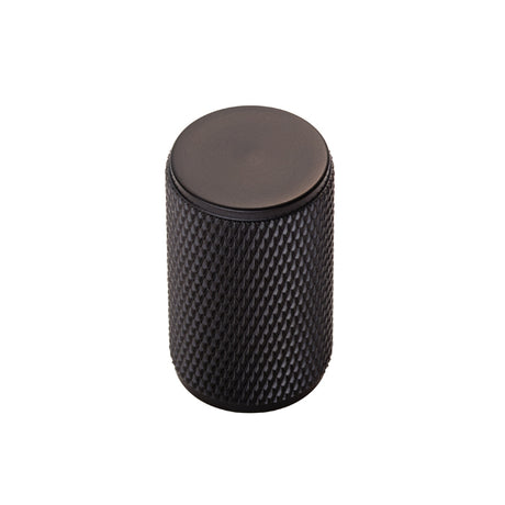 High quality image of FTD - Knurled Knob - Matt Black | Sku. ftd702mb | Trade Door Handles.