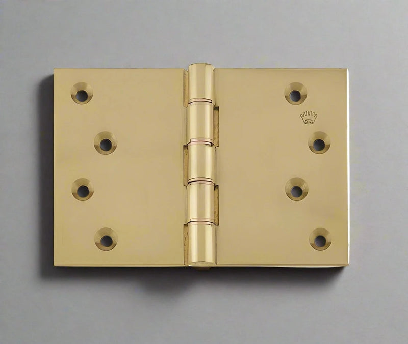 Frelan - 102x152mm Projection Brass Hinges - Polished Brass