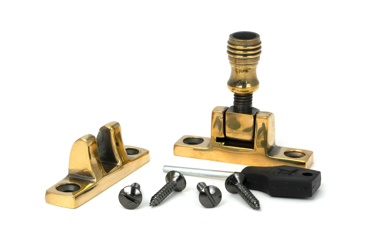 From The Anvil - Aged Brass Prestbury Brighton Fastener - Narrow (Square)