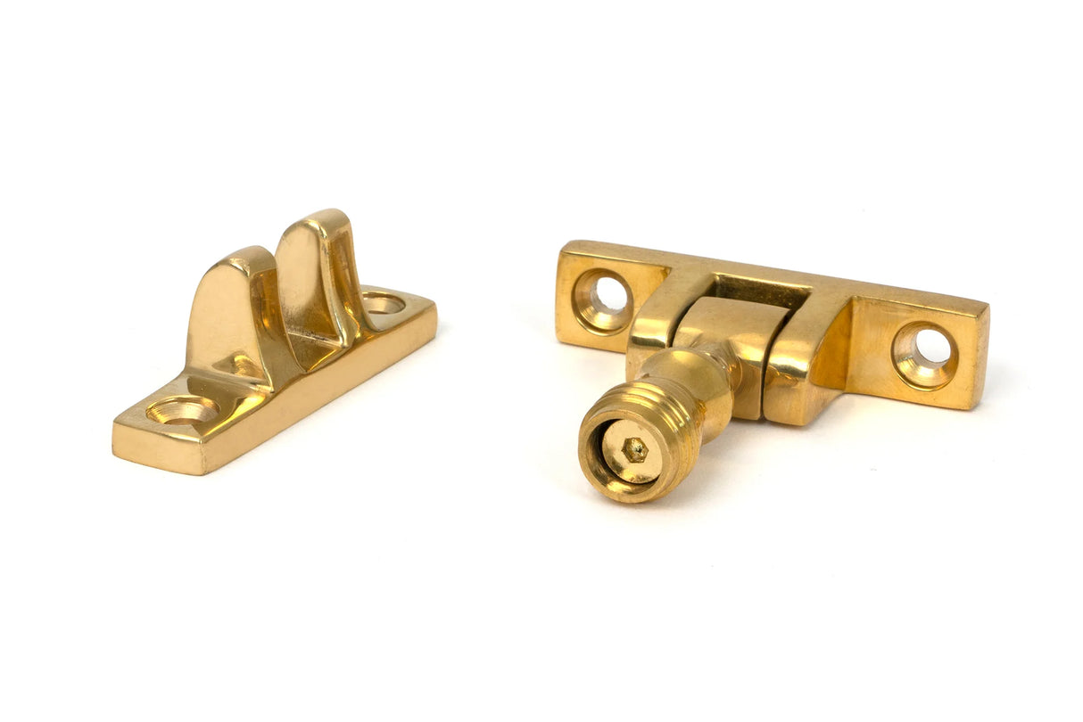 From The Anvil - Polished Brass Prestbury Brighton Fastener - Narrow (Square)