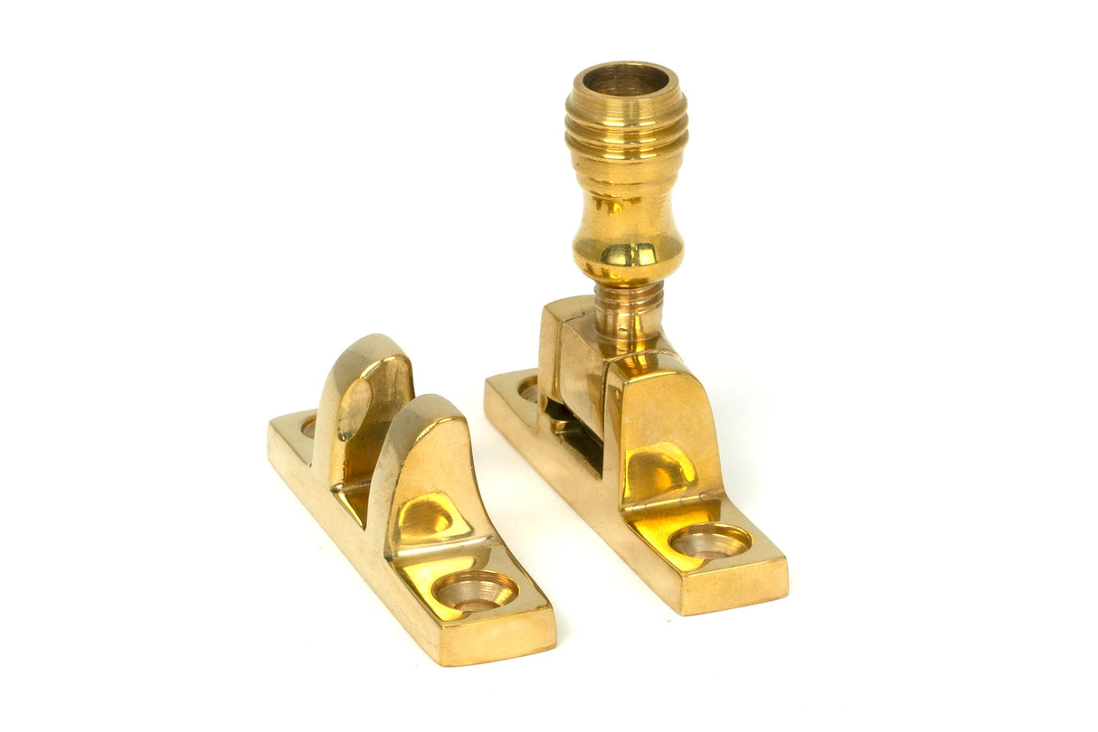 From The Anvil - Polished Brass Prestbury Brighton Fastener - Narrow (Square)