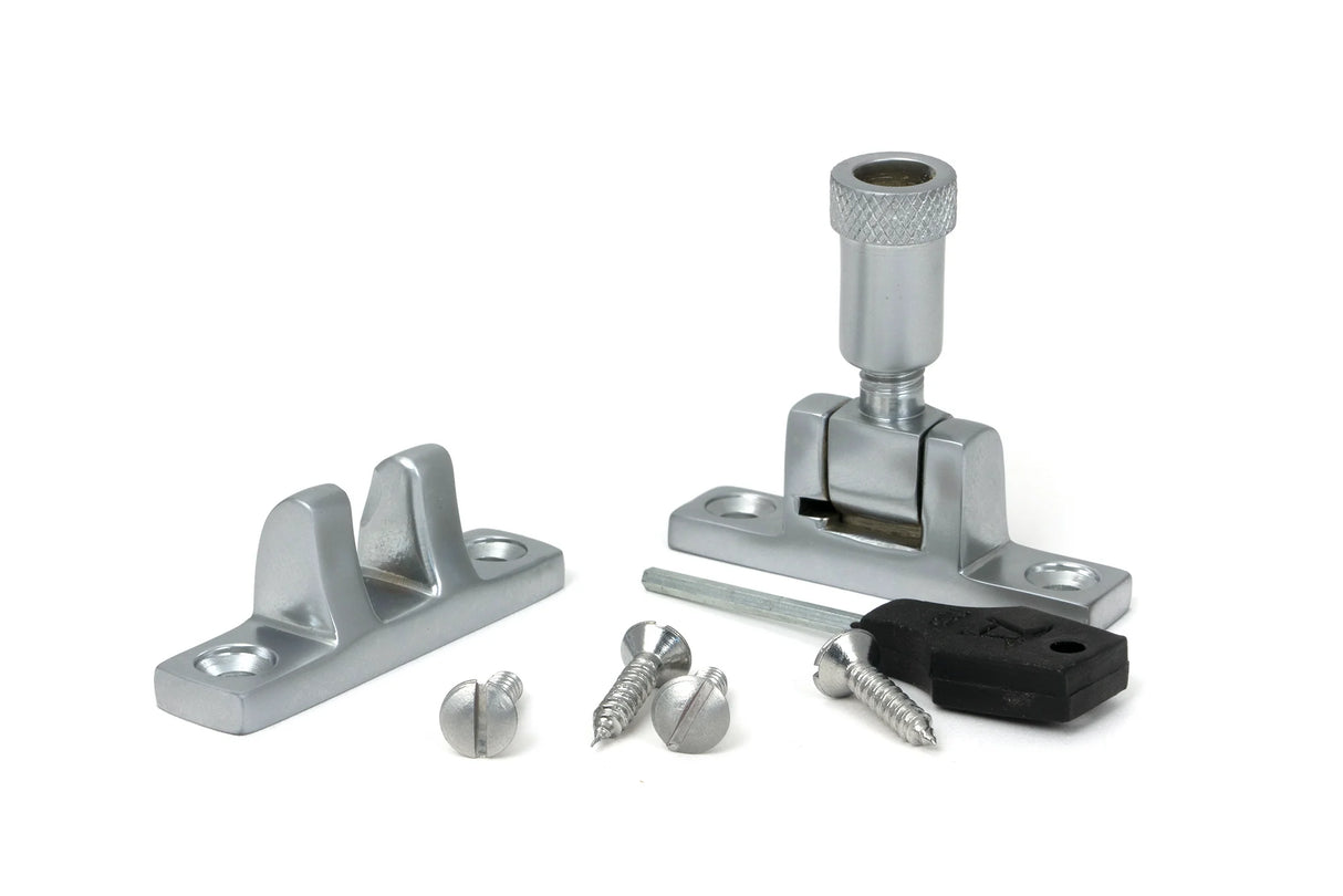 From The Anvil - Satin Chrome Brompton Brighton Fastener - Narrow (Square)