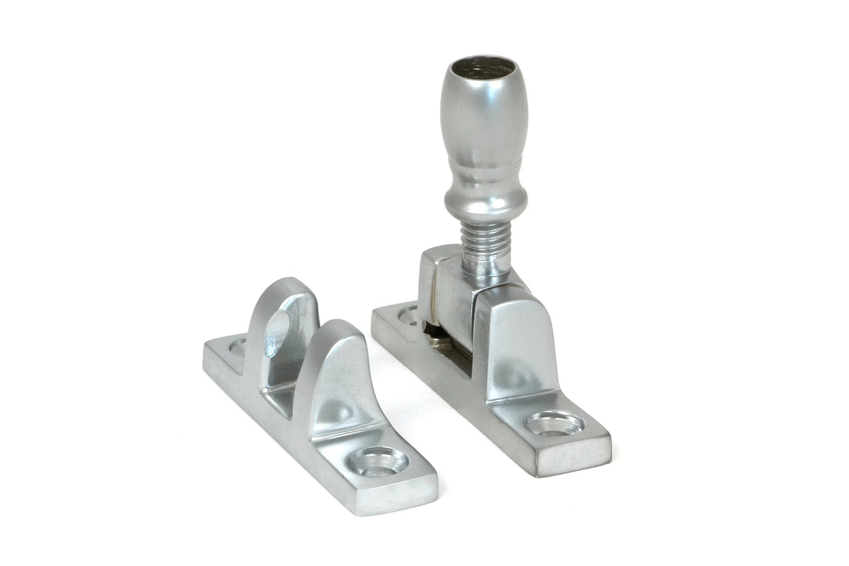 From The Anvil - Satin Chrome Mushroom Brighton Fastener - Narrow (Square)